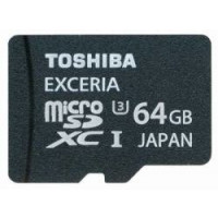 Toshiba 64 GB microSDHC - Speicherkarten (25-85 °C, schwarz,-40-85 °C, Micro Secure Digital (MicroSD), SD, UHS)-21